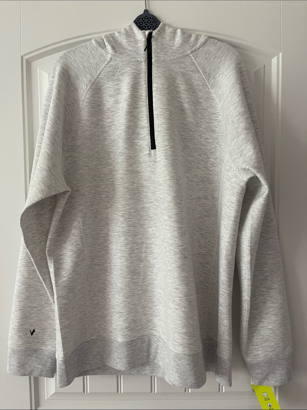 Vively Gray Men's 1/2 Zip Hoodie Large NWT